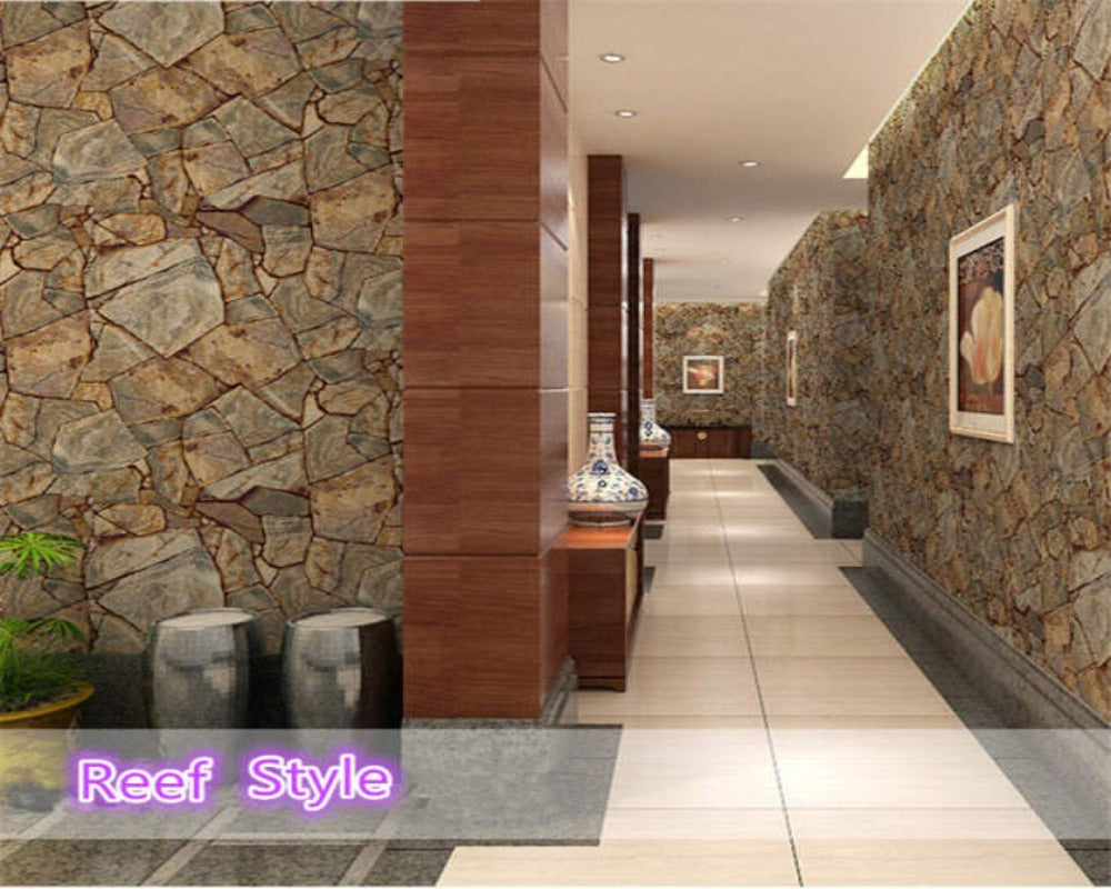 3D Wallpaper Stone Pattern